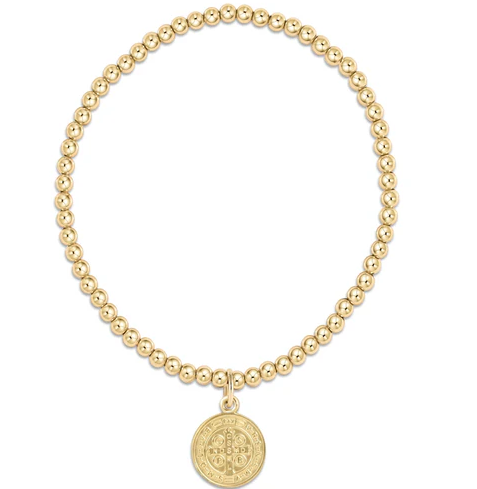 Enewton Classic Gold 3mm Bead Bracelet - Blessing Gold Disc - Gabrielle's Biloxi