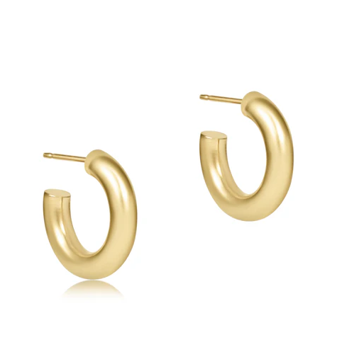 Enewton Round Gold 0.5" Post Hoop - 4mm Smooth - Gabrielle's Biloxi