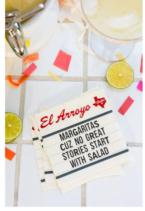 El Arroyo Cocktail Napkins - Salad Stories - Gabrielle's Biloxi