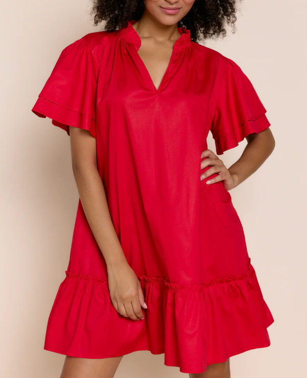 Sofia Jael Dress - Red - Gabrielle's Biloxi