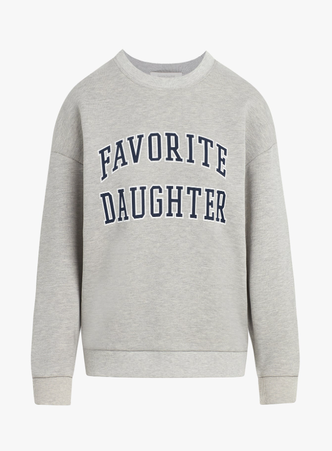 Favorite Daughter Collegiate Sweatshirt - Grey - Gabrielle's Biloxi