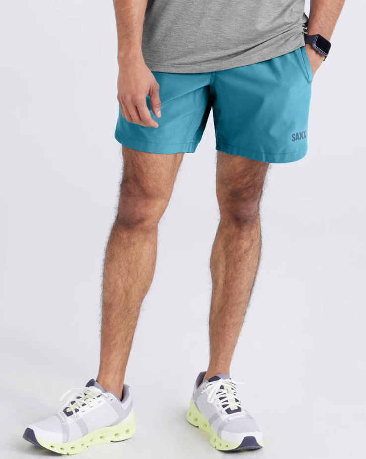Saxx Gainmaker 2N1 Short 7" - Hydro Blue - Gabrielle's Biloxi