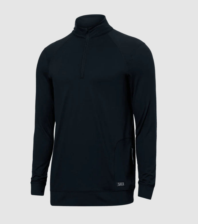 Saxx Peakdaze Half Zip - Black - Gabrielle's Biloxi