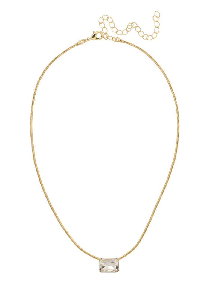 Sorrelli Snake Chain Pendant Necklace - Crystal - Gabrielle's Biloxi