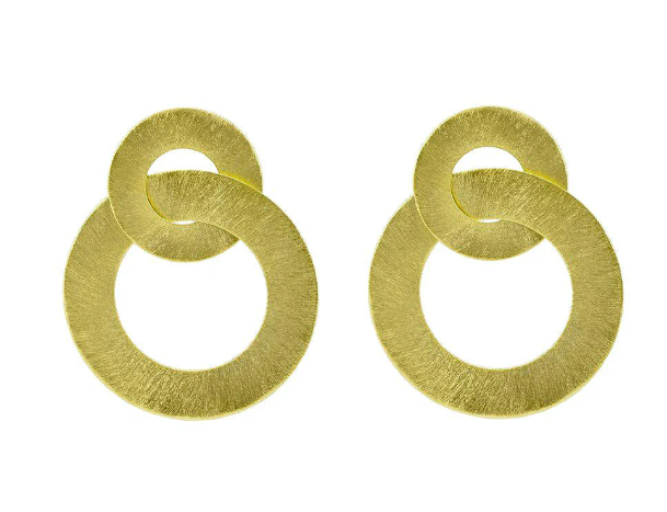 Sheila Fajl Anna Earrings - Brushed Gold - Gabrielle's Biloxi