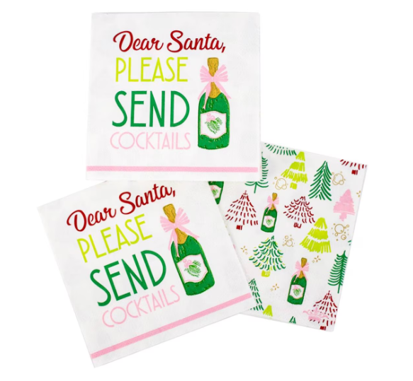 Dear Santa Cocktail Napkins - Gabrielle's Biloxi