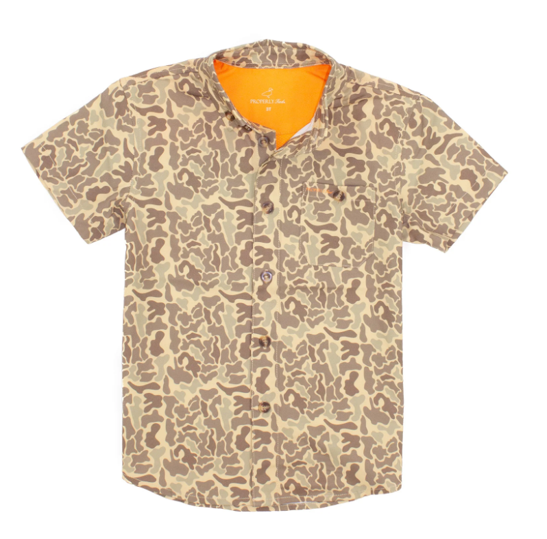 Properly Tied Boys Sportsman Field Shirt - Vintage Camo - Gabrielle's Biloxi