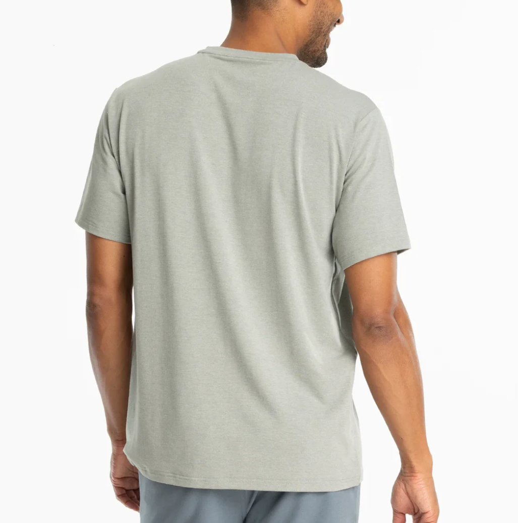 Free Fly Bamboo Flex Pocket Tee - Heather Agave Green - Gabrielle's Biloxi