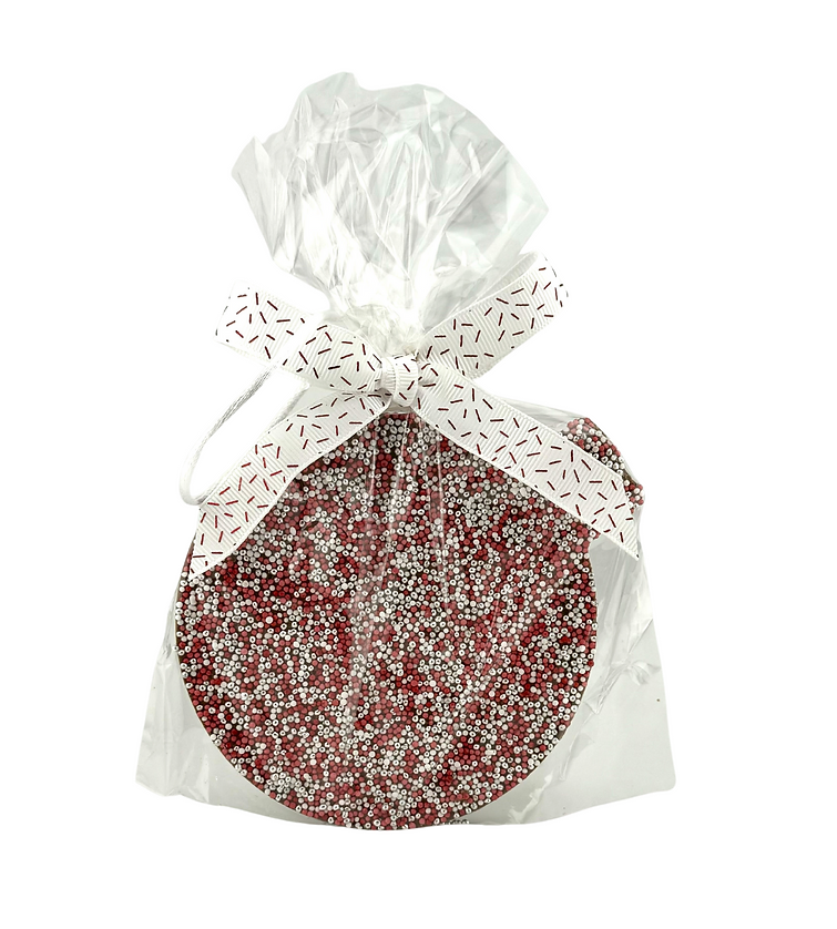Red White Silver Bauble Ornament - Gabrielle's Biloxi