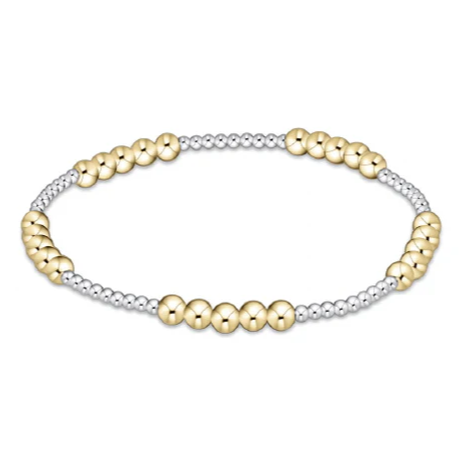 Enewton Classic Blissful Pattern 2mm Bead Bracelet - 4mm Mixed Metal - Gabrielle's Biloxi