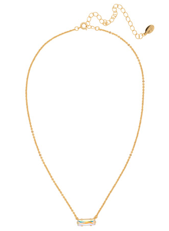 Sorrelli Bindi Pendant Necklace - Bright Gold Crystal Aurora Borealis - Gabrielle's Biloxi