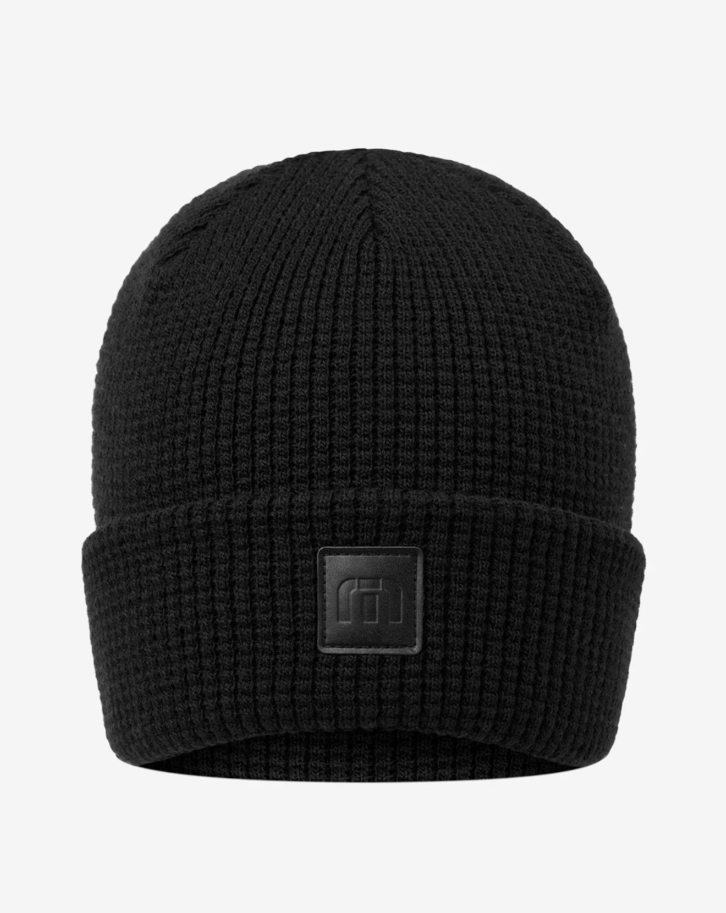 Travis Mathew Cloud Waffle Beanie - Black - Gabrielle's Biloxi