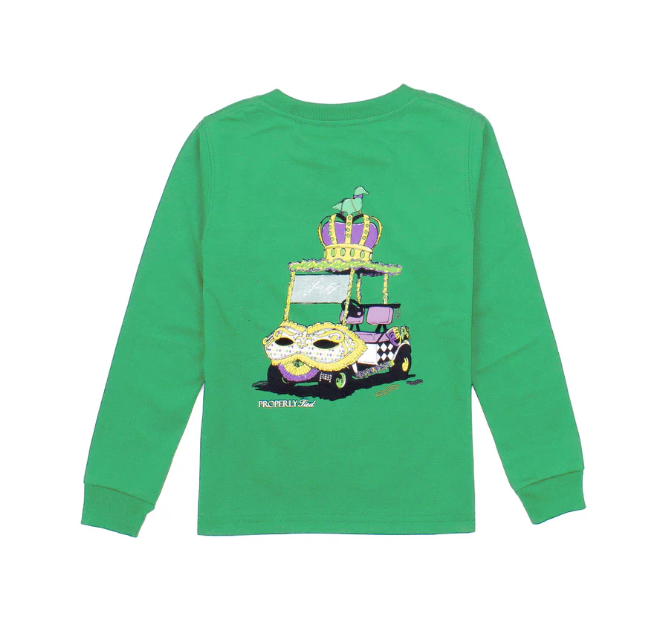 Kids Properly Tied Mardi Cart - Crop Green - Gabrielle's Biloxi