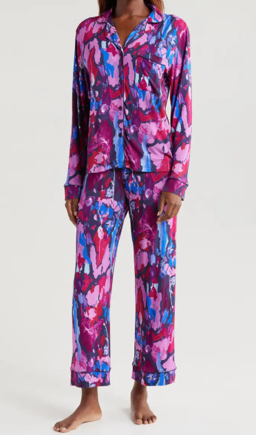 Alivia Sofia PJ Long Set - Magenta Paint Burst - Gabrielle's Biloxi