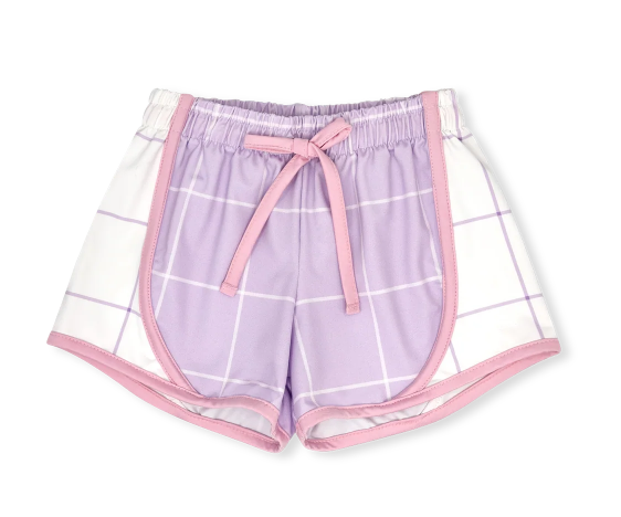 Elise Short - Petal Purple Willington Windowpane - Gabrielle's Biloxi