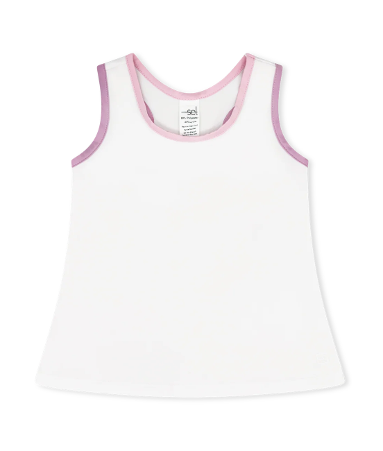 Riley Tank - Pure Coconut White Athleisure - Gabrielle's Biloxi