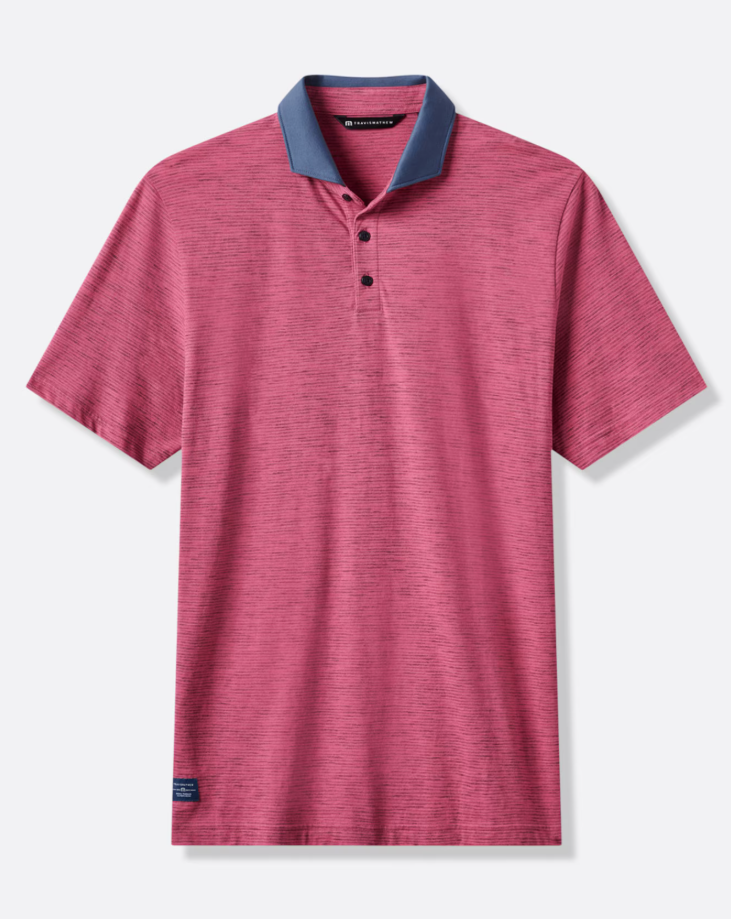 Travis Mathew Common Interest Polo - Rose Wine - Gabrielle's Biloxi