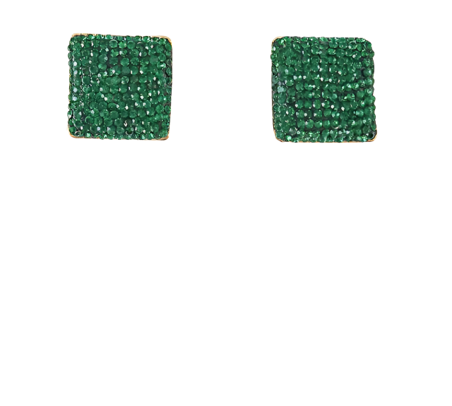 The Ella Earrings - Emerald - Gabrielle's Biloxi