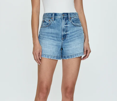 Pistola Saige High Rise A-Line Shorts - French Riviera - Gabrielle's Biloxi