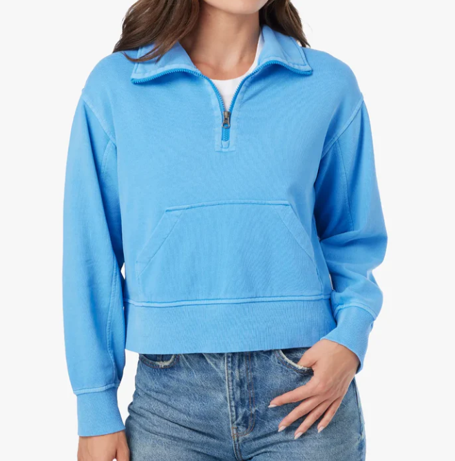 Fair Harbor Womens The Saltaire Half-Zip - Azure - Gabrielle's Biloxi