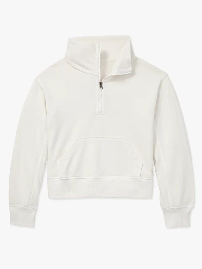 Fair Harbor Womens The Saltaire Half-Zip - Ivory - Gabrielle's Biloxi