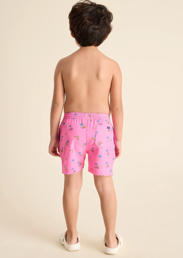 Chubbies The Dino Racers Toddler Swim Trunk - Bright Pink - Gabrielle's Biloxi