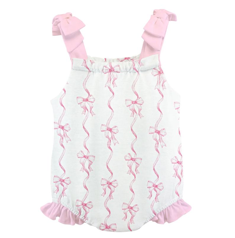 Coquette Pink Bows Printed Bubble - Gabrielle's Biloxi