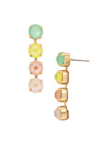 Sorrelli Matilda Dangle Earrings - Bright Gold Mango Mint - Gabrielle's Biloxi