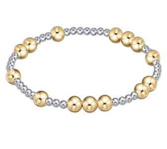 Hope Unwritten 6mm Bead Bracelet - Mixed Metal - Gabrielle's Biloxi
