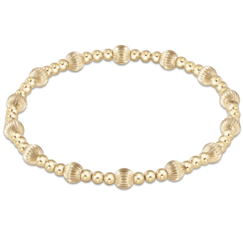 ENewton Dignity Sincerity Pattern 5mm Bead Bracelet - Gold - Gabrielle's Biloxi