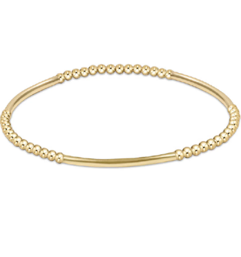 ENewton Bliss Bar Gold Pattern 2.5mm Bead Bracelet - Gold - Gabrielle's Biloxi