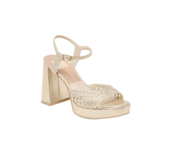 Dolce Vita Peyten - Light Gold Woven Stella - Gabrielle's Biloxi
