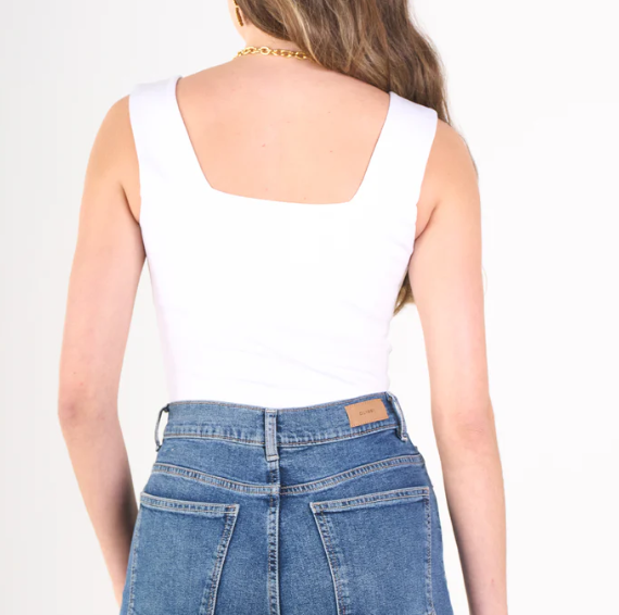Emily McCarthy Blair Bodysuit - White Ponte - Gabrielle's Biloxi