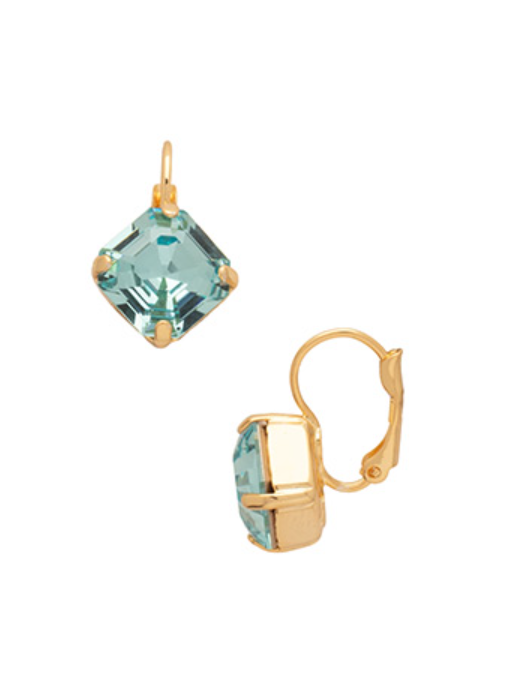 Sorrelli Izzy Dangle Earrings - Bright Gold Aquamarine - Gabrielle's Biloxi