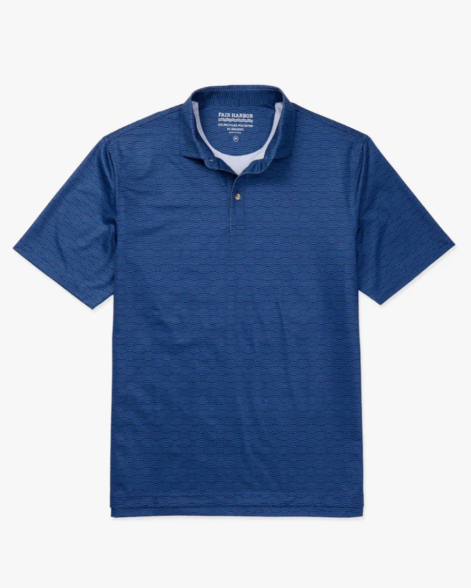 Fair Harbor The Compass Polo - Blue Waves - Gabrielle's Biloxi