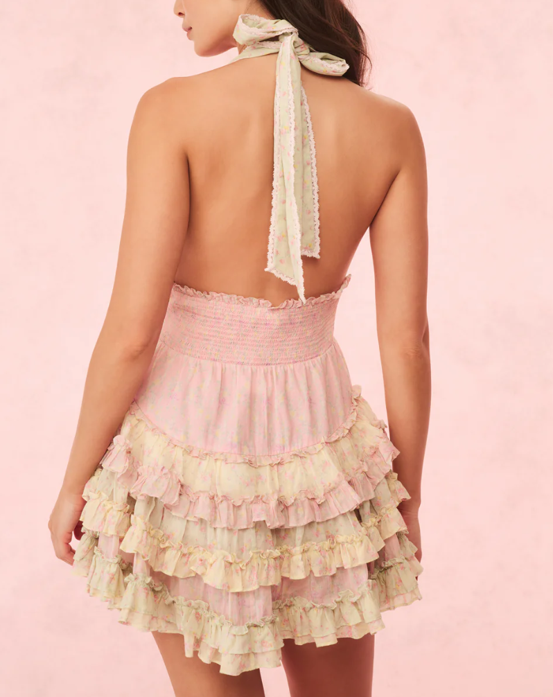 Love Shack Fancy Quintelle Dress - Taffy Twist - Gabrielle's Biloxi