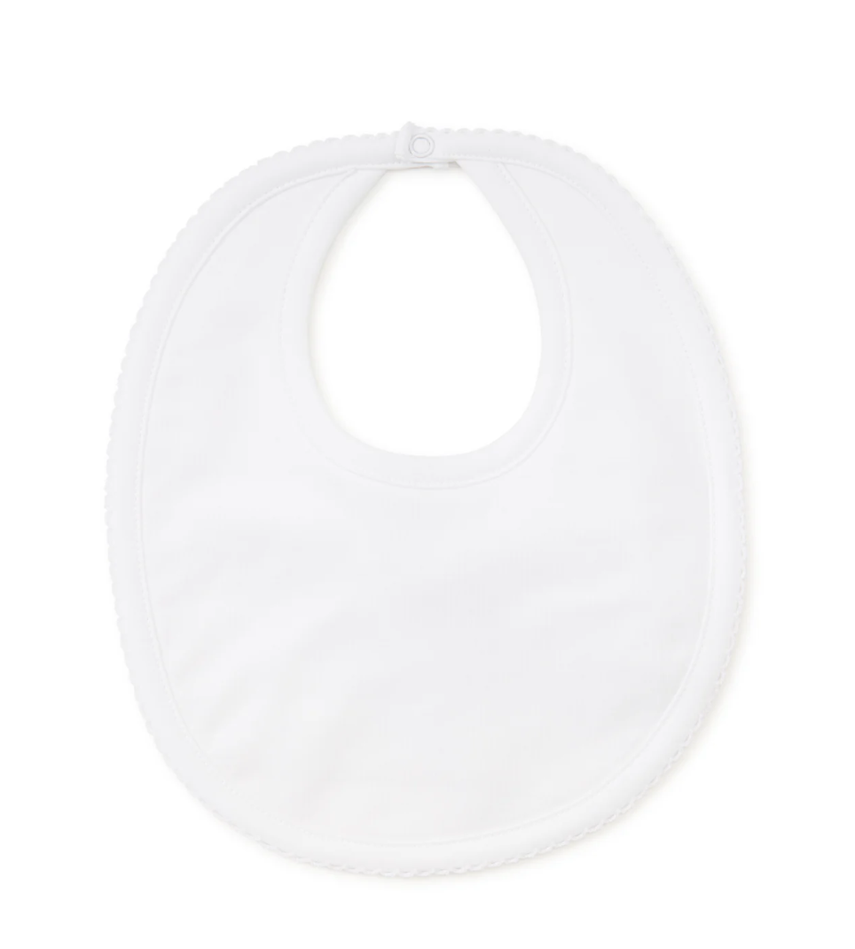 Kissy Kissy Basic Bib - White - Gabrielle's Biloxi