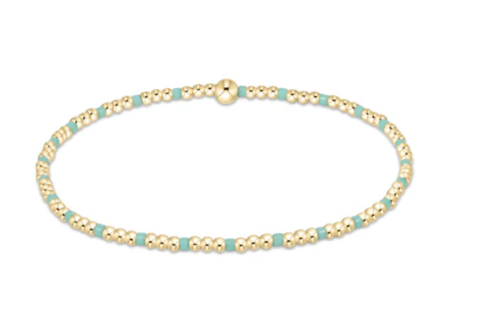 ENewton Hope Sincerity Pattern 2mm Bead Bracelet - Mint - Gabrielle's Biloxi