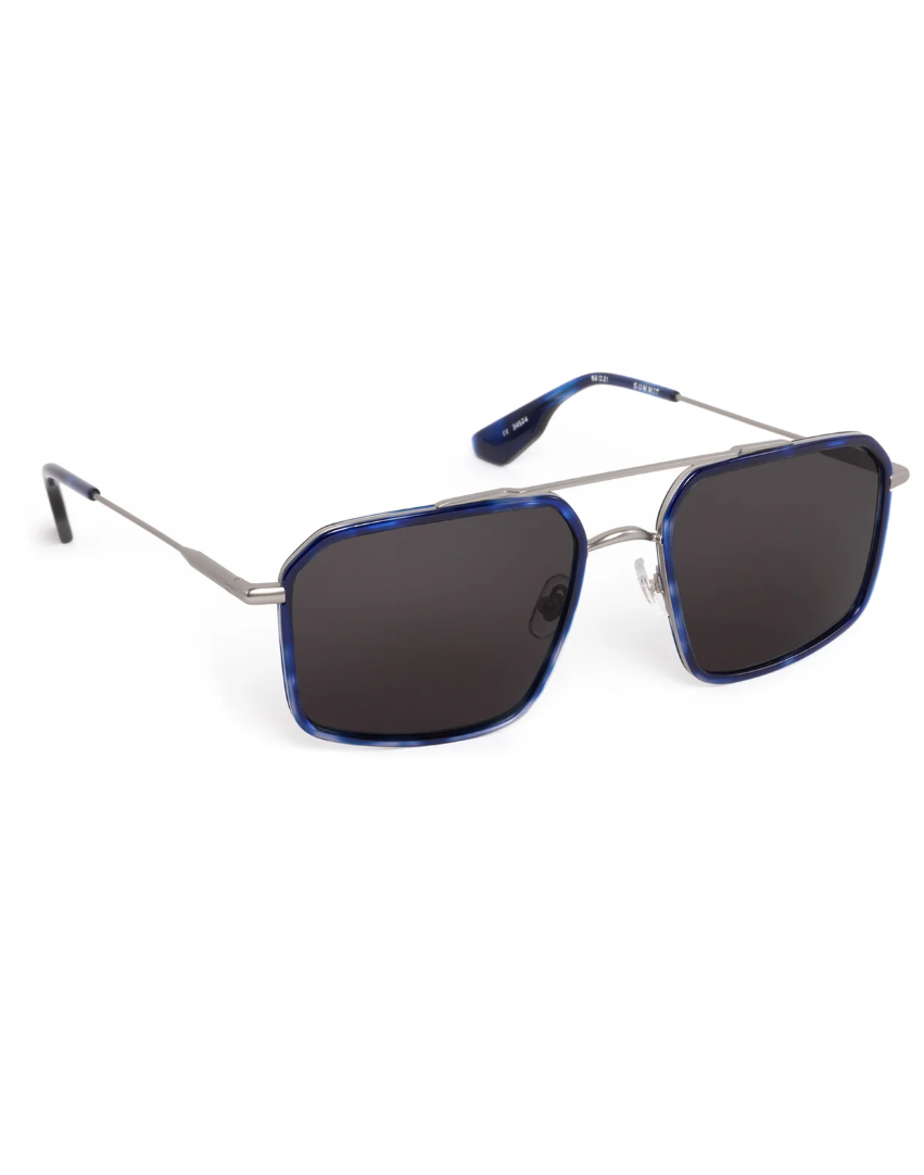 KREWE Summit Matte Raw Stainless Steel + Indigo Tortoise - Gabrielle's Biloxi