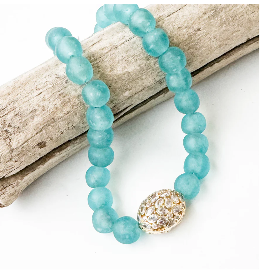 Virtue The Glass Duchess Necklace - Turquoise - Gabrielle's Biloxi
