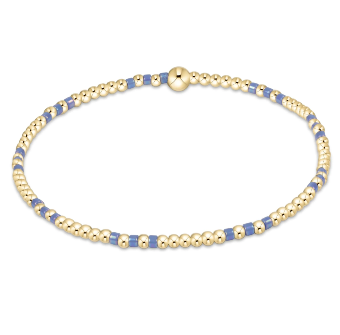 ENewton Hope Joy Pattern 2mm Bead Bracelet - Bright Blue - Gabrielle's Biloxi