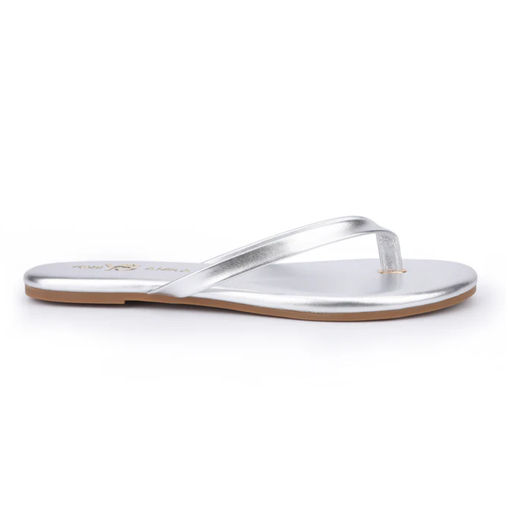 Yosi Samra Rivington Flip Flop - Metallic Silver - Gabrielle's Biloxi