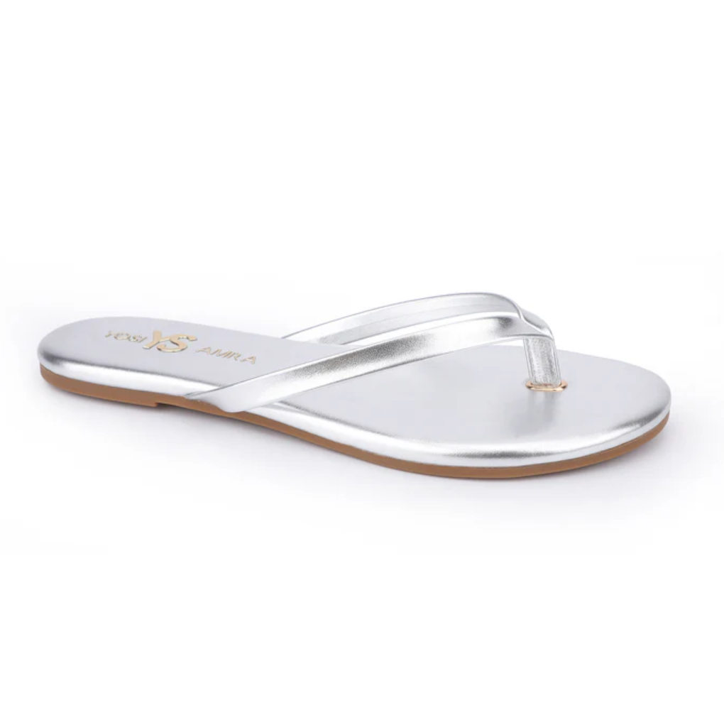 Yosi Samra Rivington Flip Flop - Metallic Silver - Gabrielle's Biloxi