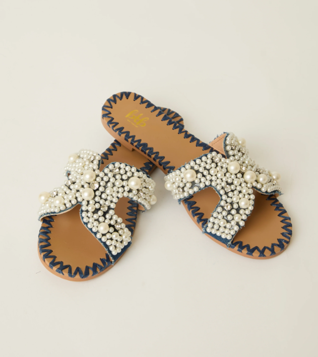 BTB Los Angeles Vela Slide - Navy - Gabrielle's Biloxi