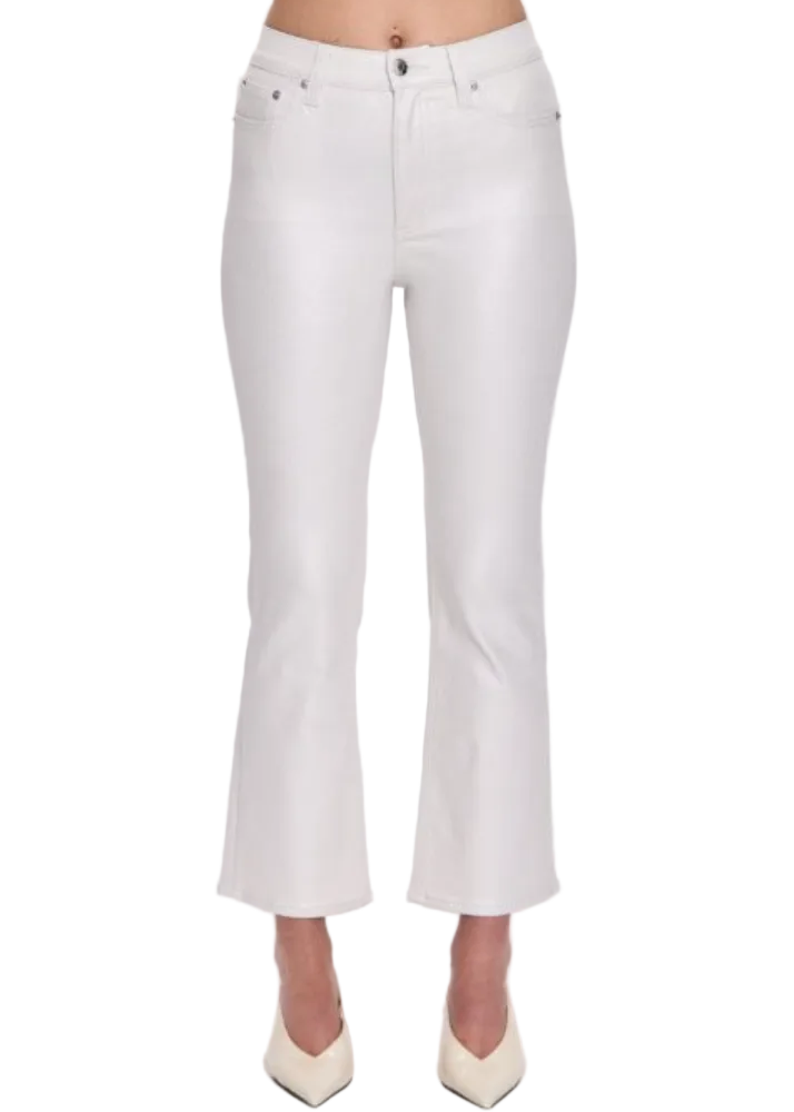 Pistola Lennon High Rise Crop Boot - Ivory Luster - Gabrielle's Biloxi