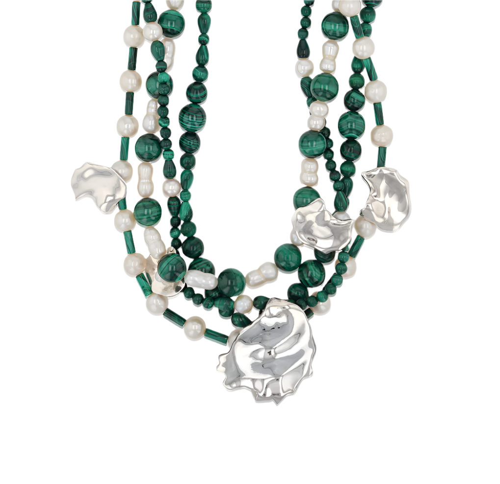 Mignon Faget Oysters Rockefeller Necklace - Gabrielle's Biloxi
