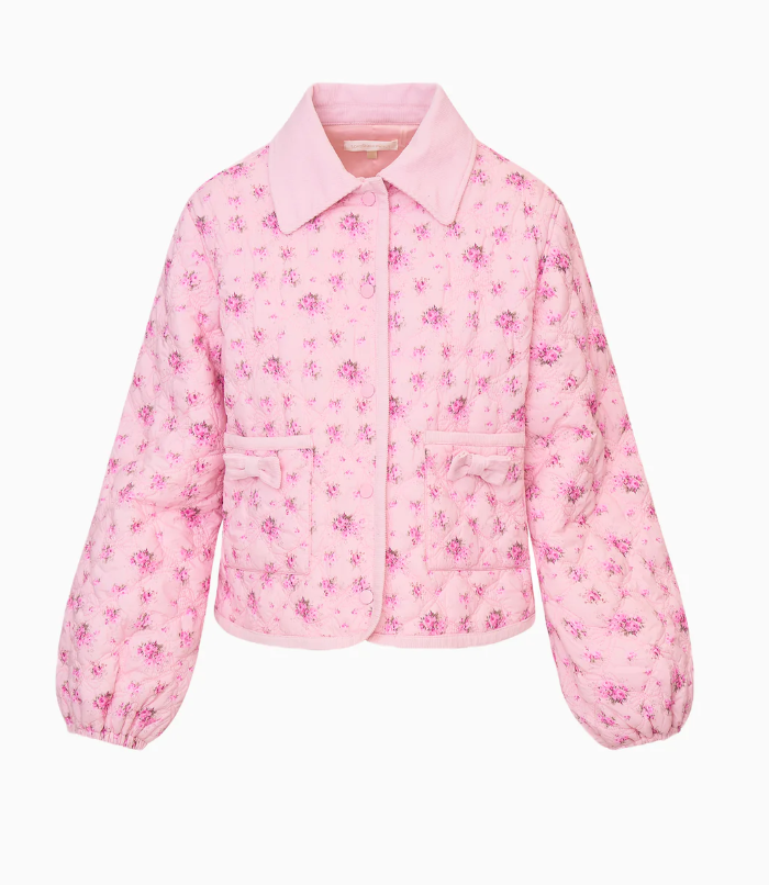 Love Shack Fancy Quinlette Jacket - Raspberry Fields - Gabrielle's Biloxi