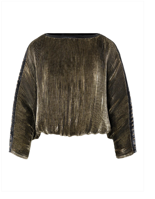 Emily McCarthy Quinn Top - Black Gold - Gabrielle's Biloxi