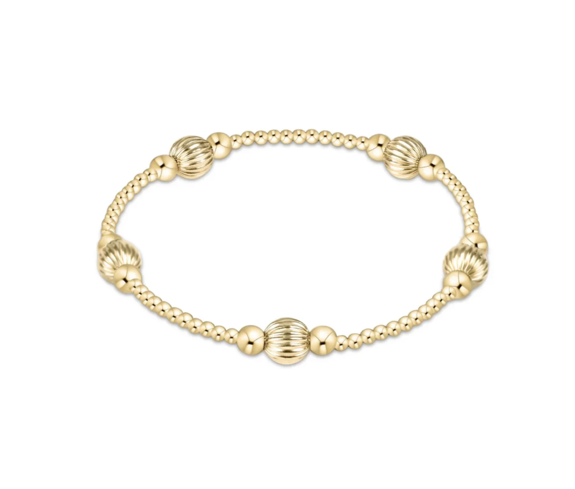 ENEWTON-PURPOSE DIGNITY 6MM BEAD BRACELET MIXED METAL