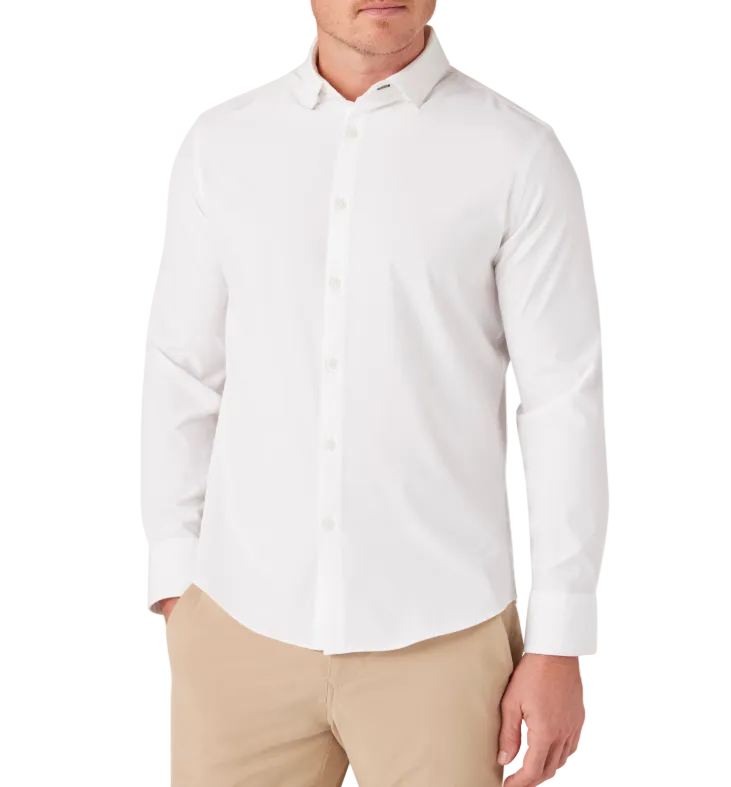Mizzen+Main Leeward No Tuck LS Dress Shirt - White - Gabrielle's Biloxi